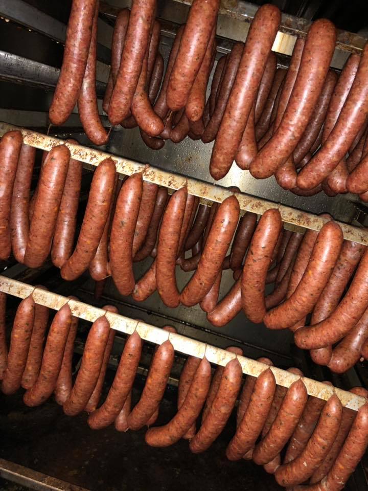 Cracked Pepper and Garlic Smoked Sausage