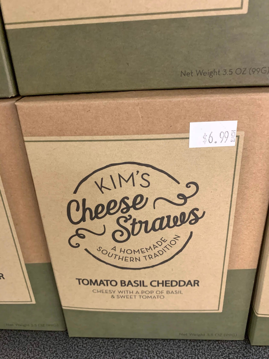 Kim Cheese Straws: Tomato Basil Cheddar